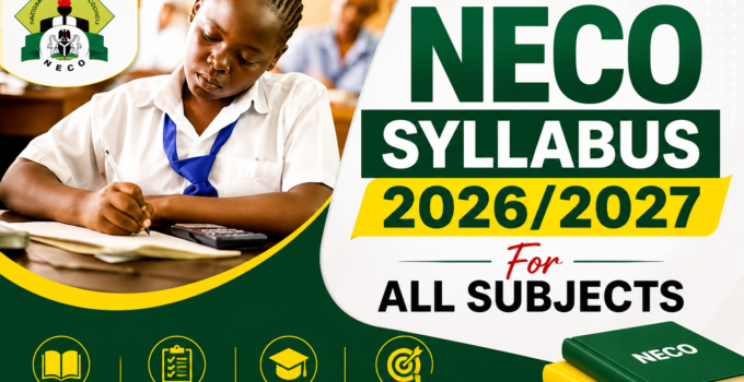 2026 NECO Syllabus for All Subjects Download Free PDF