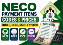 NECO Payment Items Codes & Prices: (NCEE, BECE, SSCE & Others)